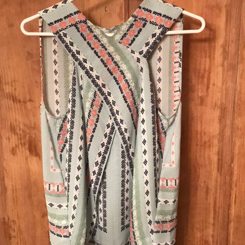 Sold- BCBGMAXAZRIA cris-cross top - Picture 3 of 8